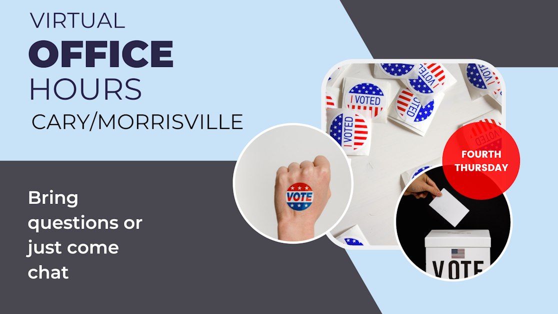 Cary/Morrisville Virtual Office Hours · North Carolina Democrats